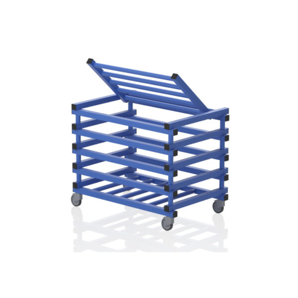 Basic Mobile Storage Basket with Lid