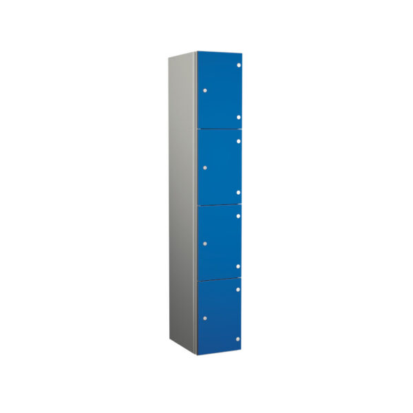 Blue Zenbox Aluminium Locker - Four Door