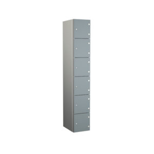 Grey Zenbox Aluminium Locker - Six Door
