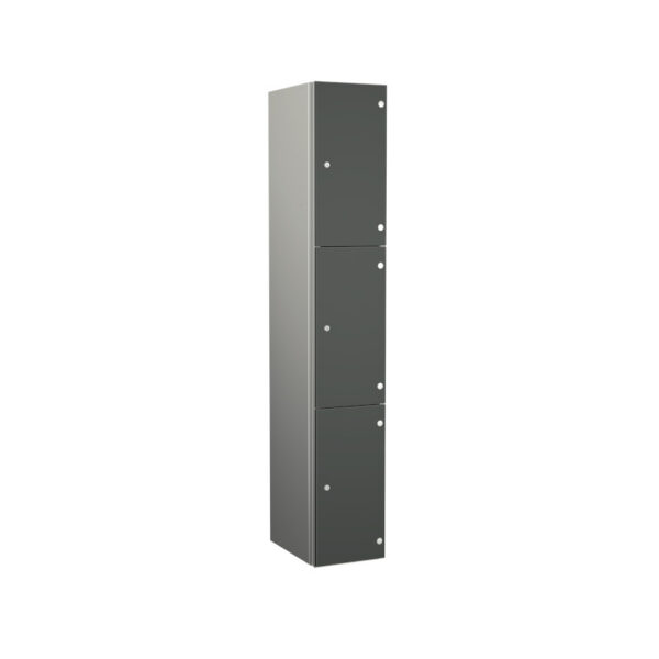 Dark Grey Zenbox Aluminium Locker - Three Door
