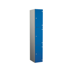 Blue Zenbox Aluminium Locker - Three Door