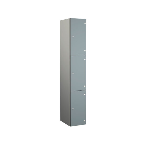 Grey Zenbox Aluminium Locker - Three Door