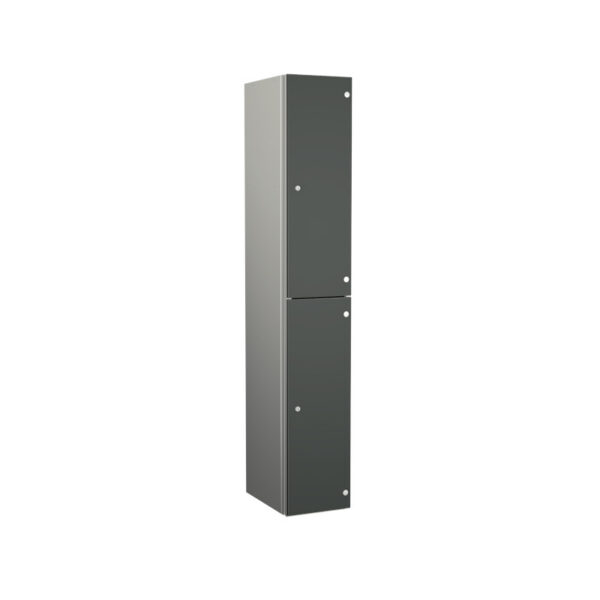 Dark Grey Zenbox Aluminium Locker - Two Door