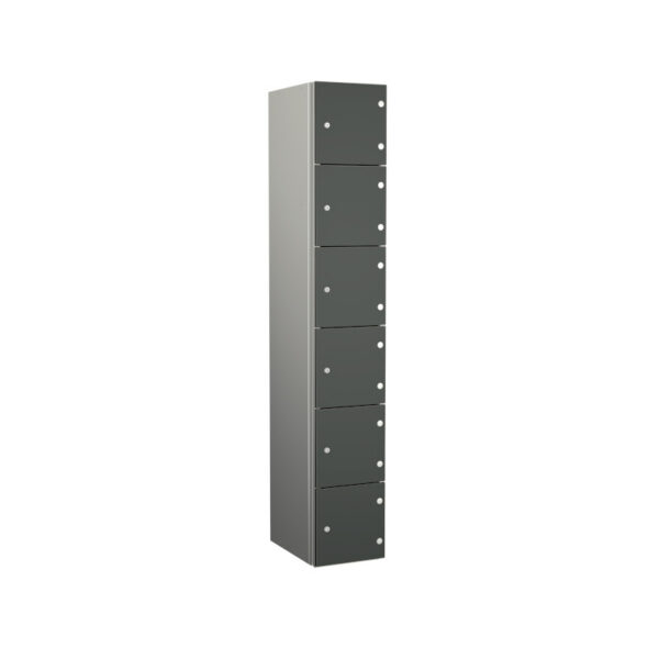 Dark Grey Zenbox Aluminium Locker - Six Door