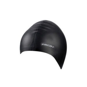 Black Latex Swimming Cap