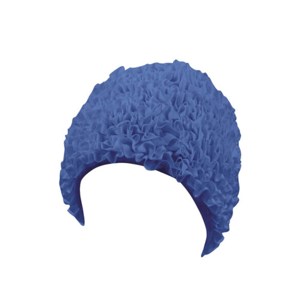 Blue Frill Cap for swimming