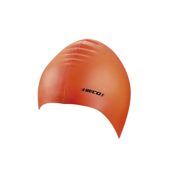 Orange Latex Swimming Cap