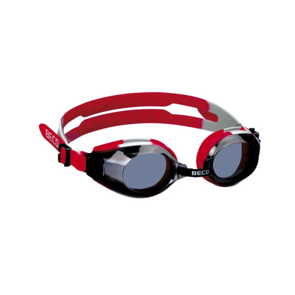 Red and White BECO Arica Swimming Goggles