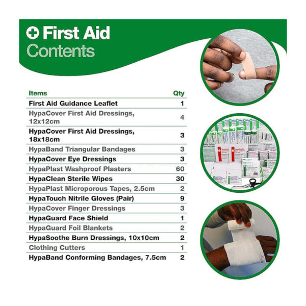 British Standard First Aid Kit Medium contents